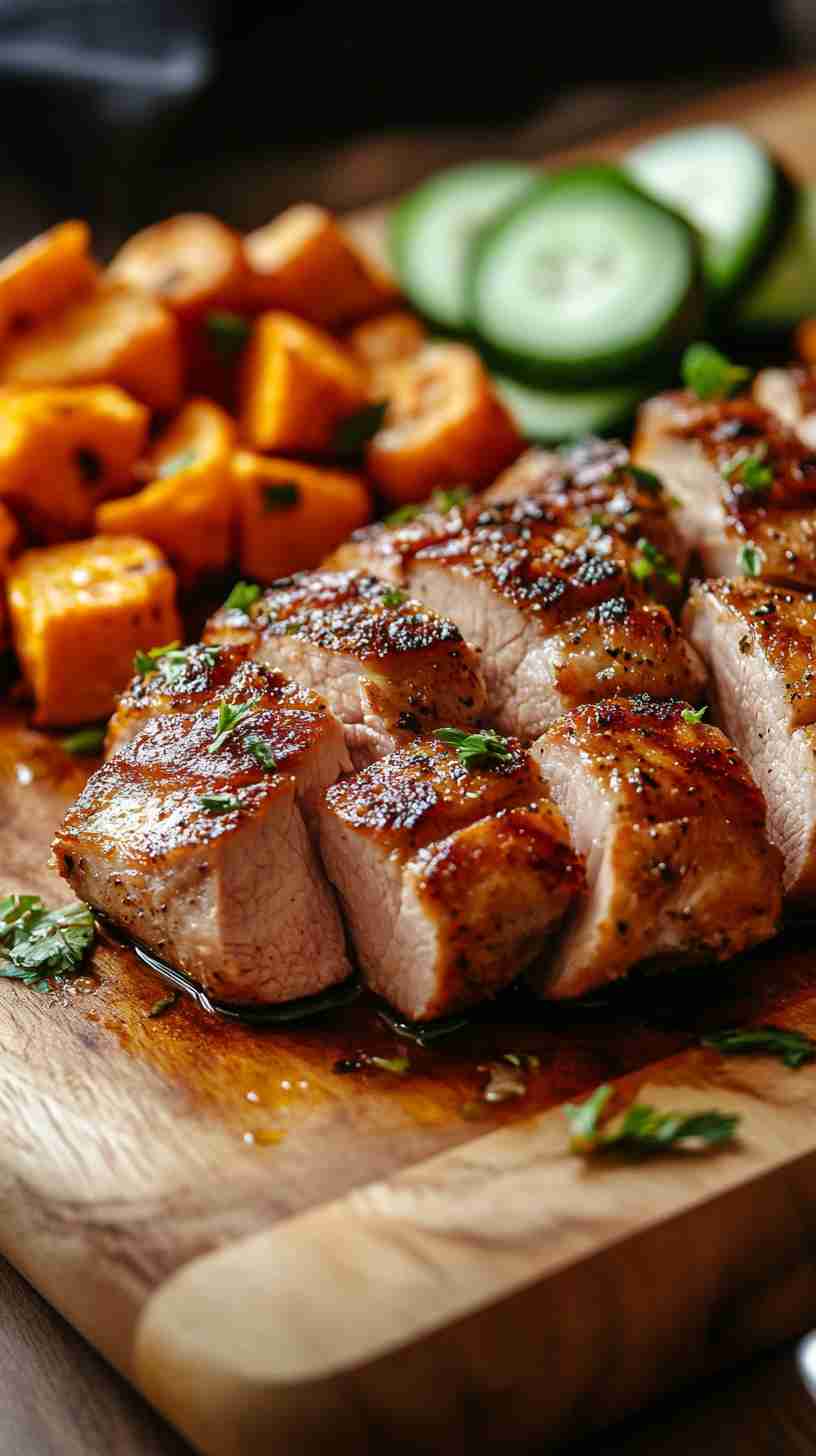 Sweet and Spicy Pork Tenderloin in the Slow Cooker