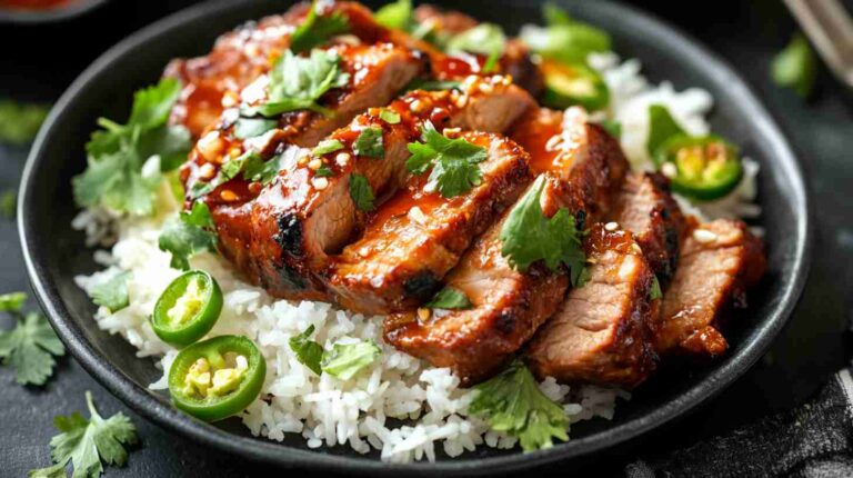 Sweet and Spicy Pork Tenderloin in the Slow Cooker