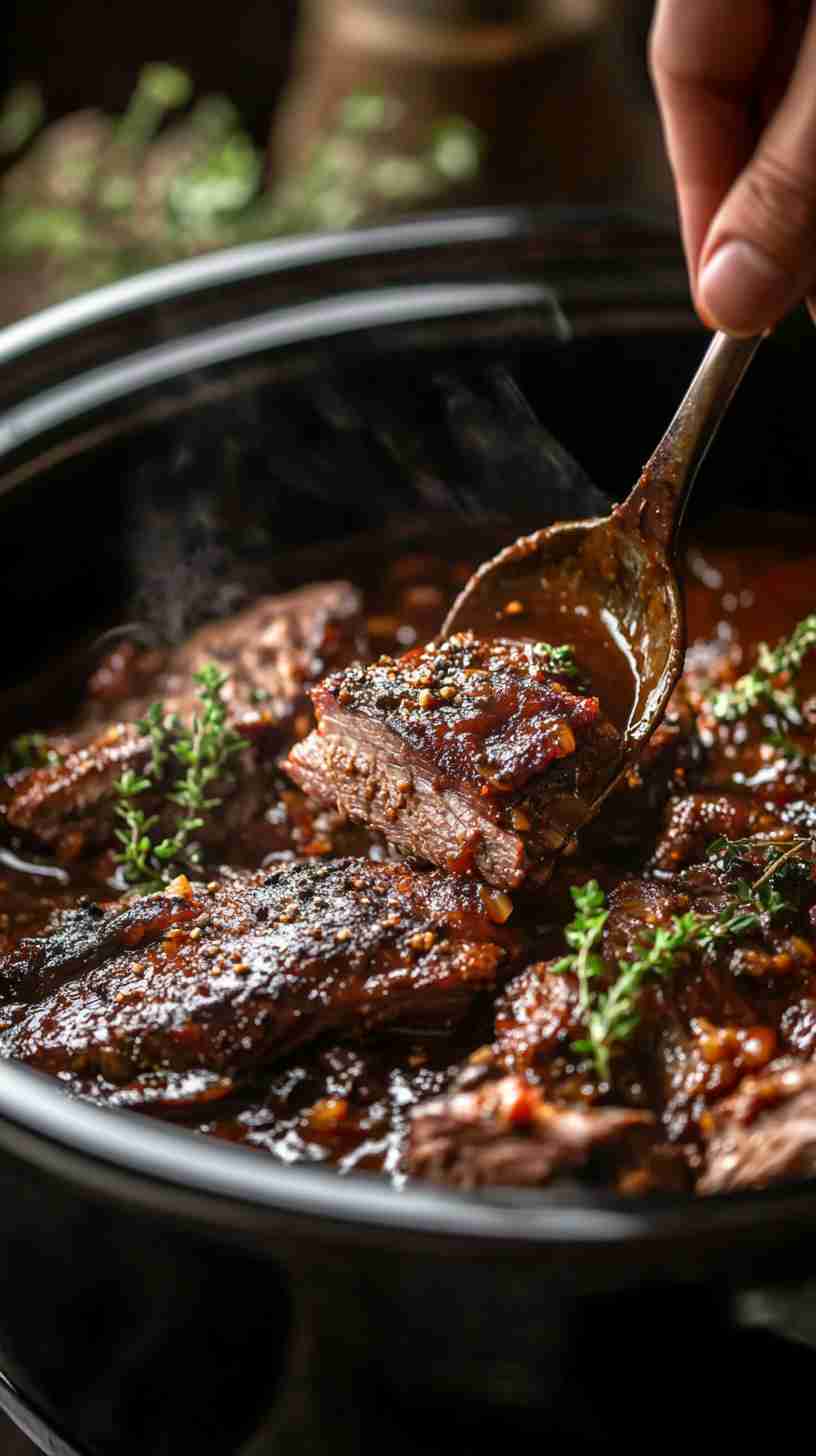 Tender & Juicy Slow Cooker BBQ Brisket