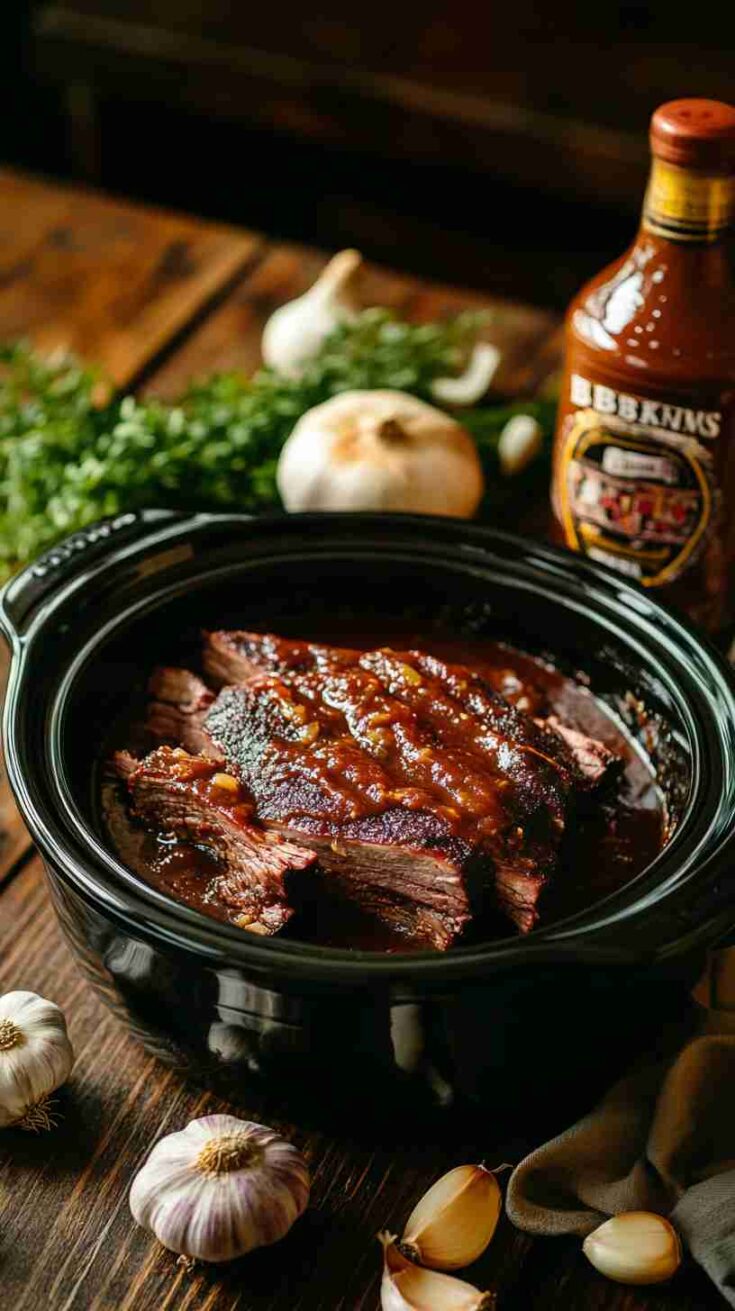 Tender & Juicy Slow Cooker BBQ Brisket