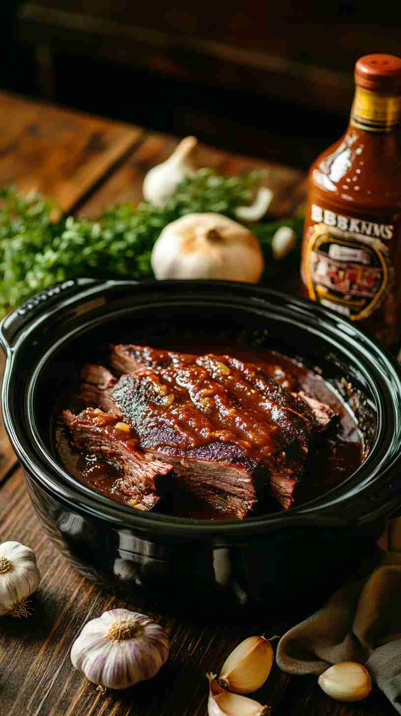 Tender & Juicy Slow Cooker BBQ Brisket