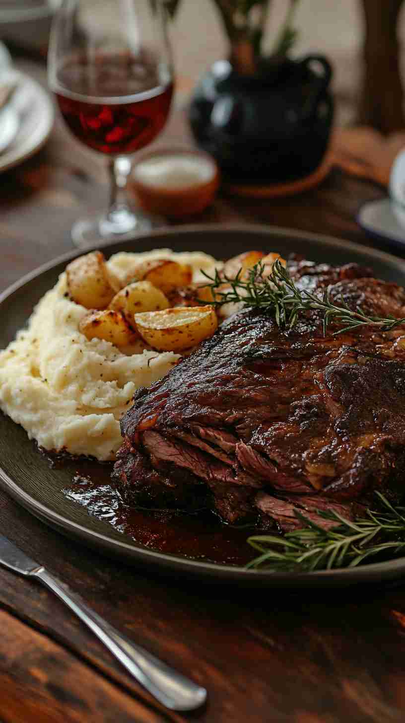 Tender Slow-Cooked Arm Roast with Veggies
