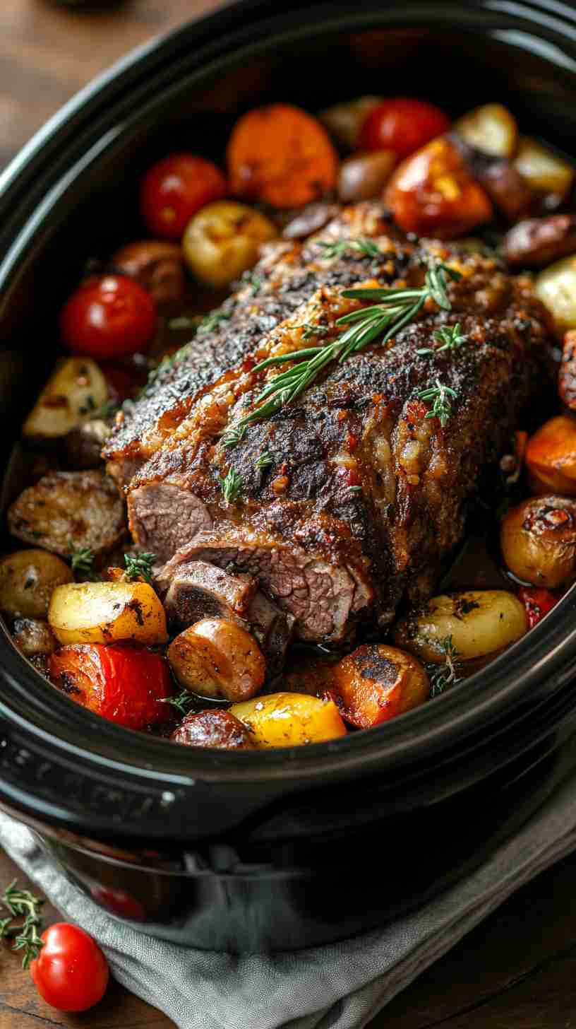Tender Slow-Cooked Arm Roast with Veggies