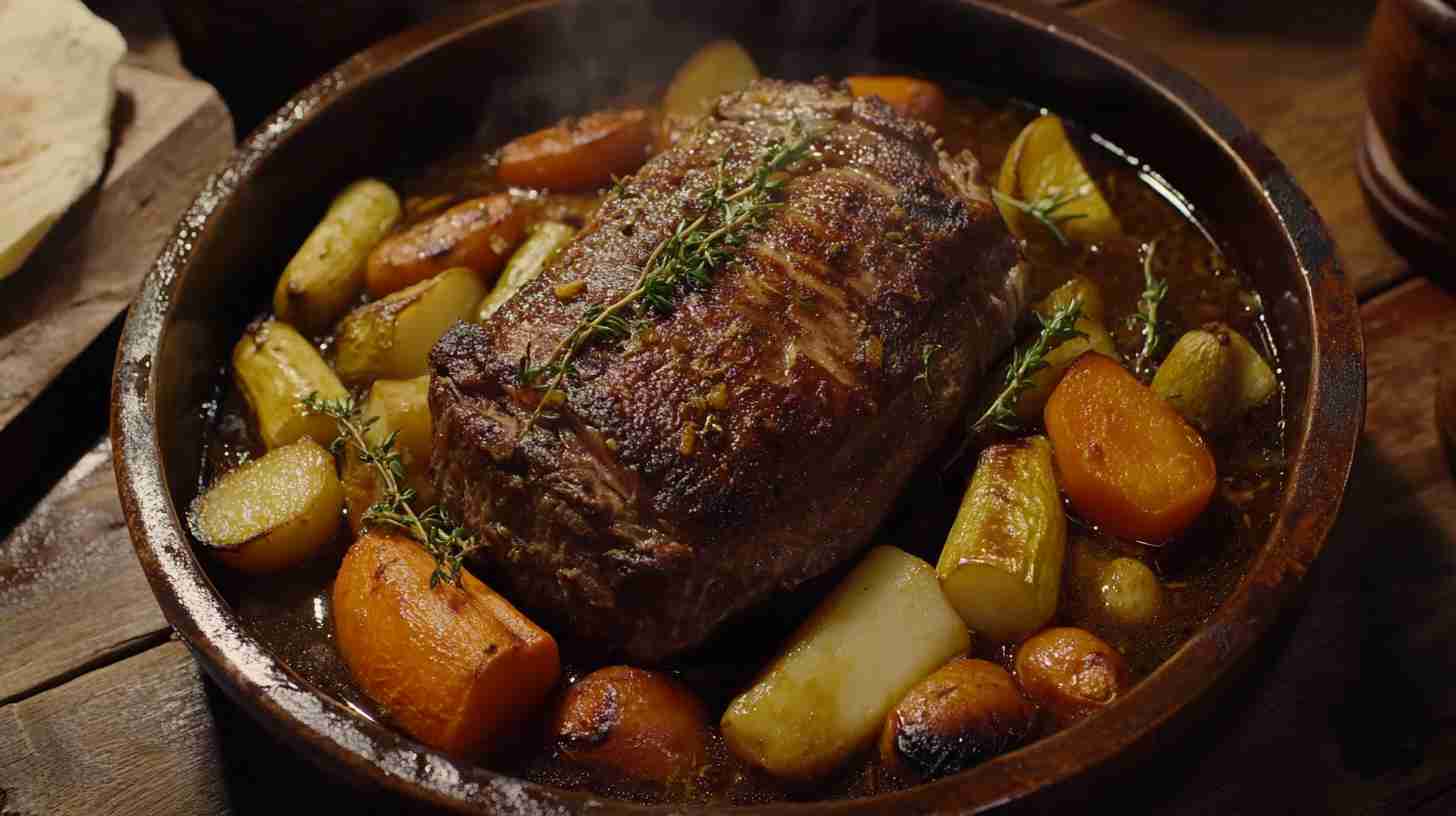 Tender Slow-Cooked Arm Roast with Veggies