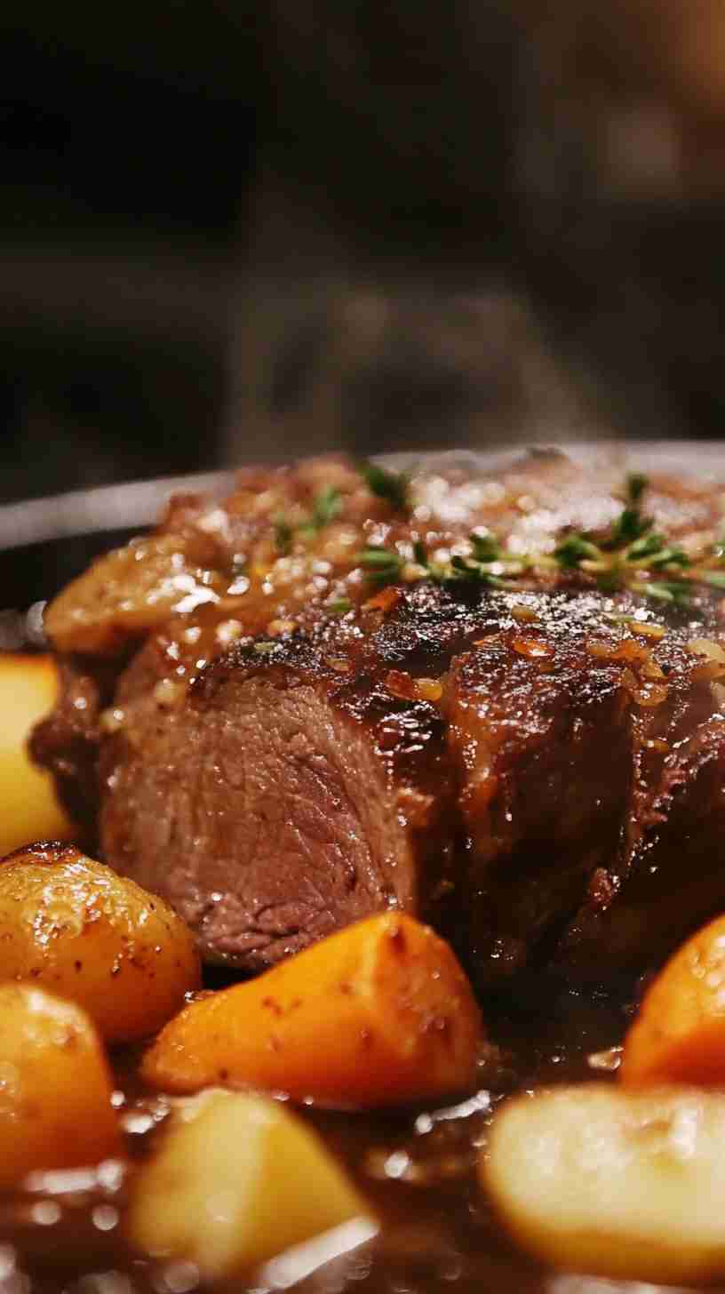 Tender Slow-Cooked Arm Roast with Veggies