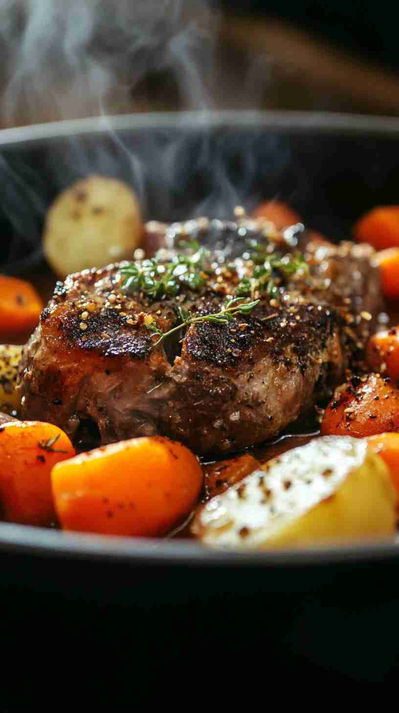 Tender Slow-Cooked Arm Roast with Veggies