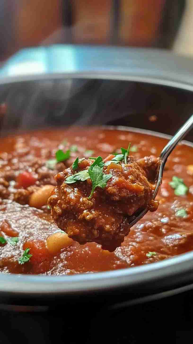 Ultimate Comfort Food Slow Cooker Chili