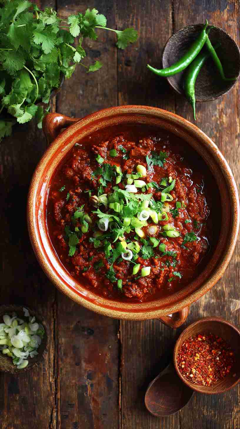 Vegetarian Crockpot Three-Bean Chili