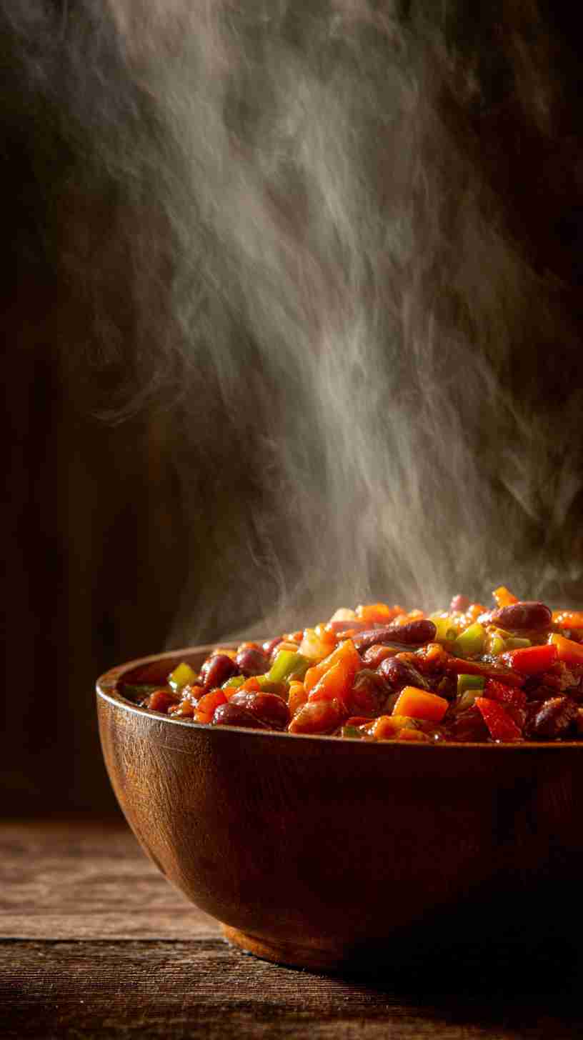 Vegetarian Crockpot Three-Bean Chili
