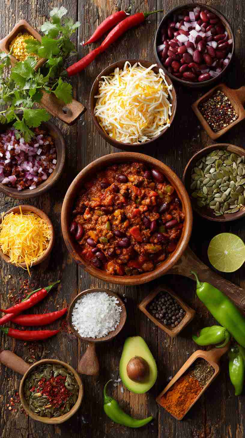 Vegetarian Crockpot Three-Bean Chili