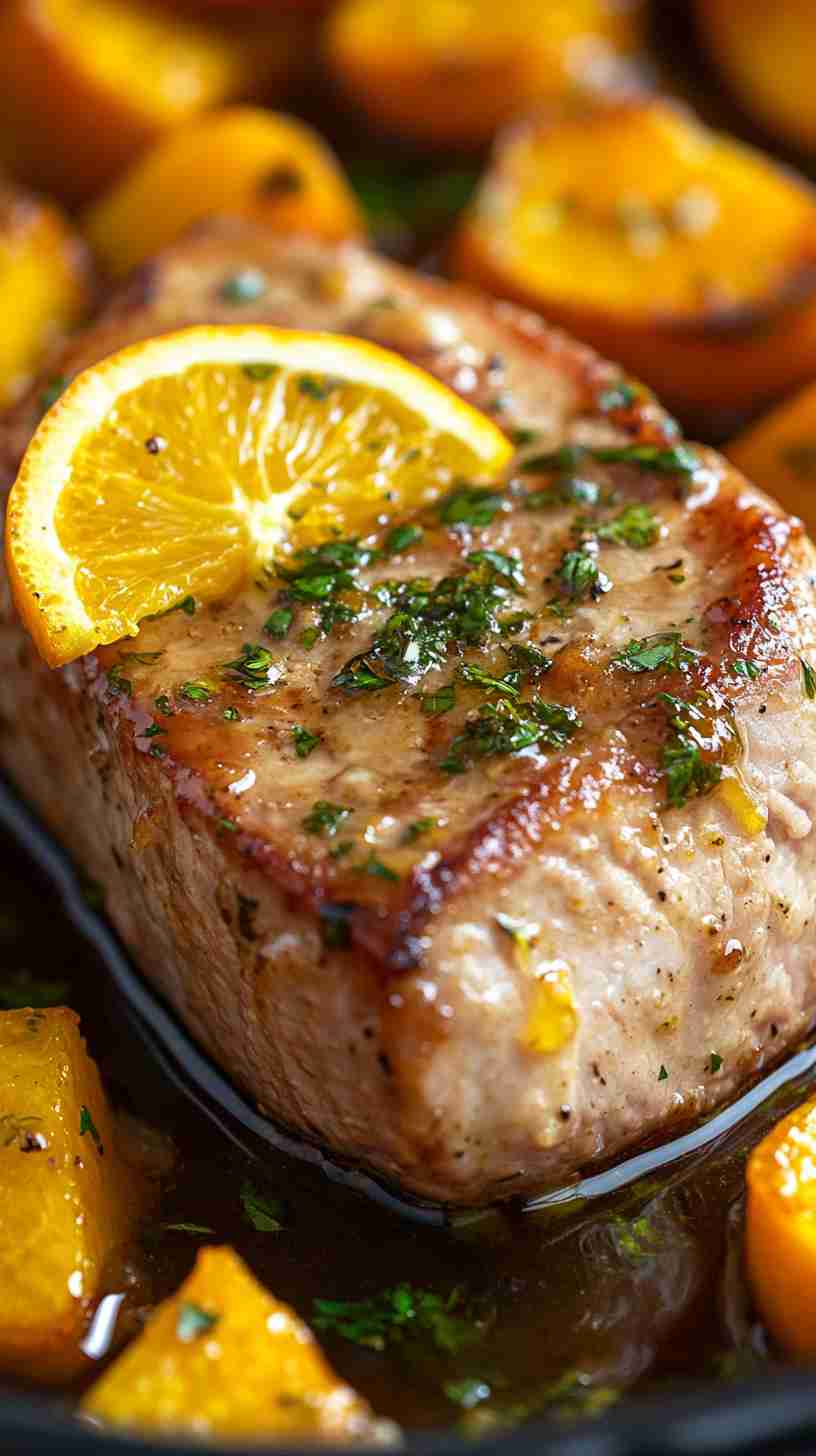 Zesty Citrus Pork Tenderloin in the Slow Cooker