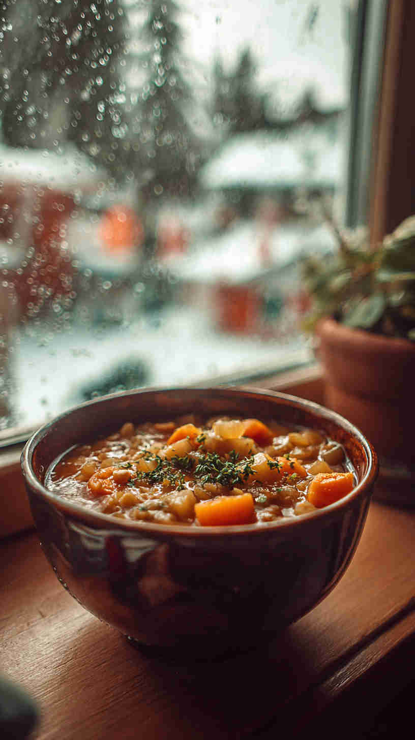 Crockpot Lentil and Vegetable Soup