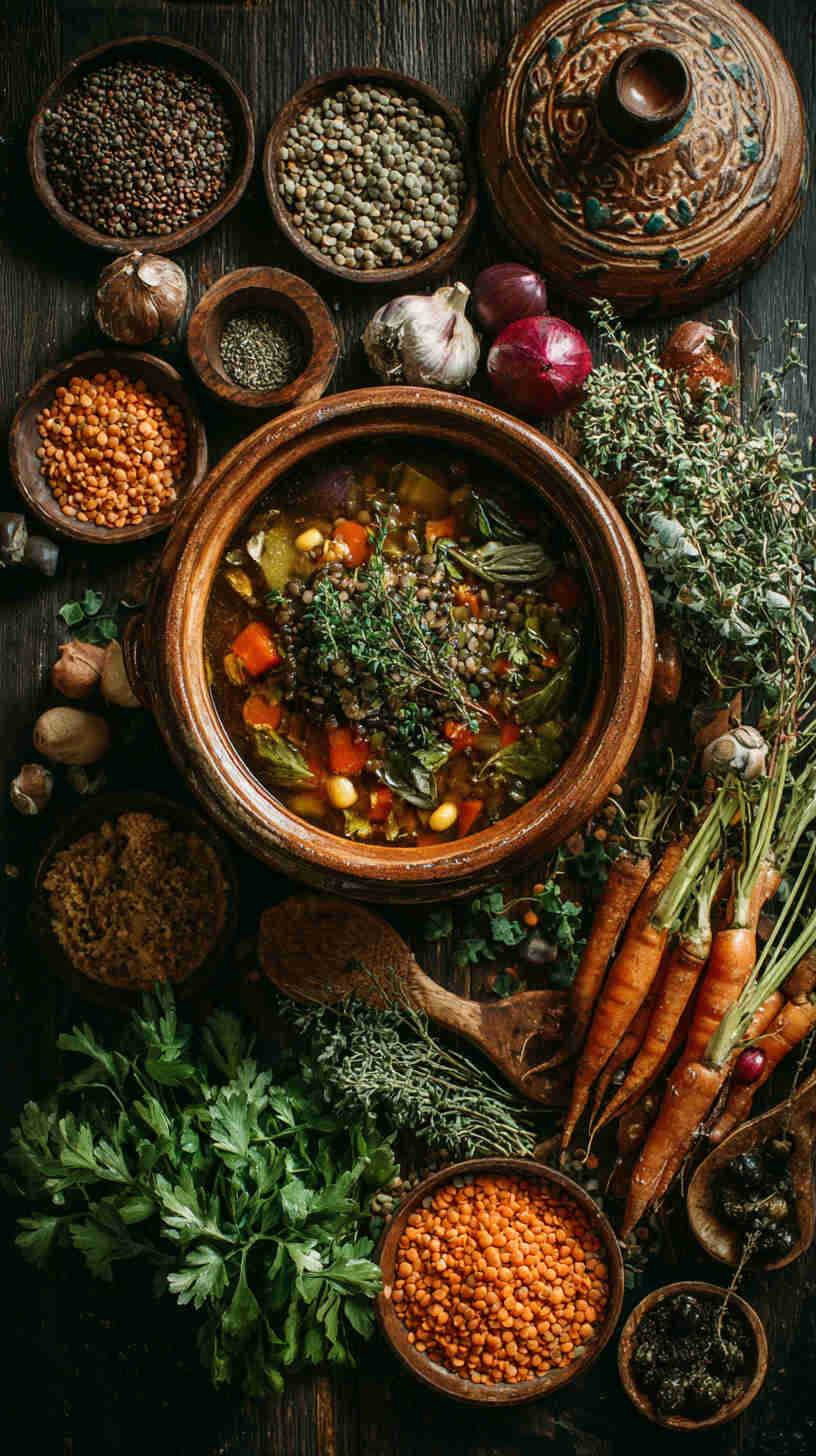 Crockpot Lentil and Vegetable Soup