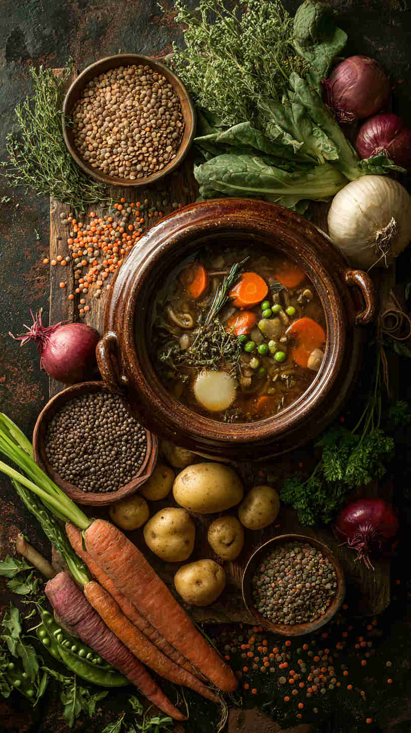 Crockpot Lentil and Vegetable Soup