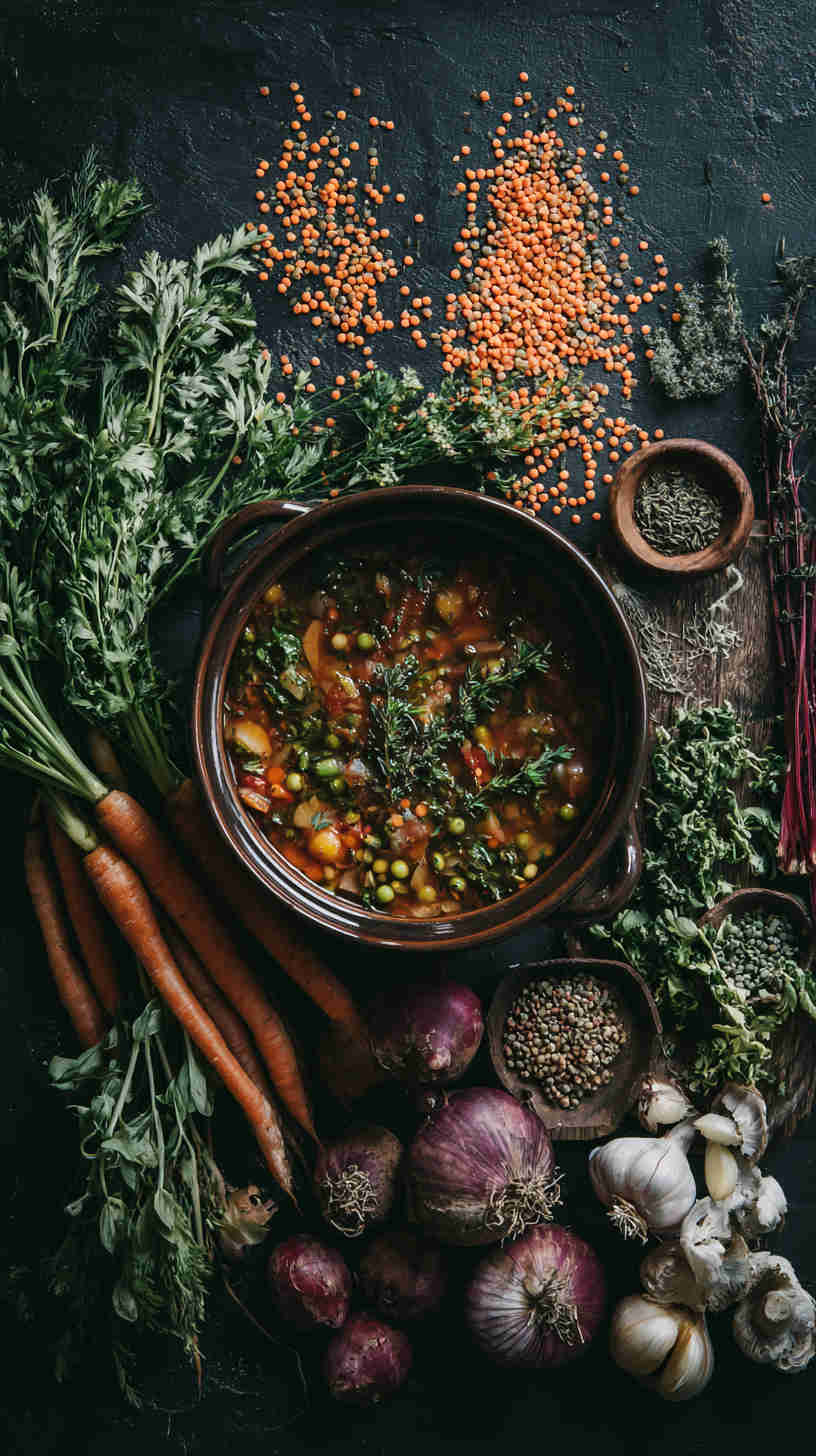 Crockpot Lentil and Vegetable Soup