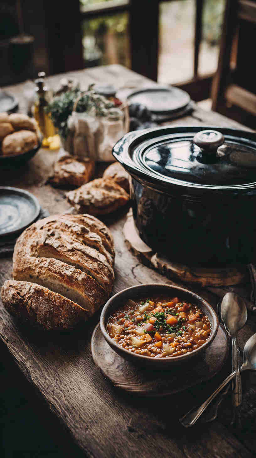 Crockpot Lentil and Vegetable Soup