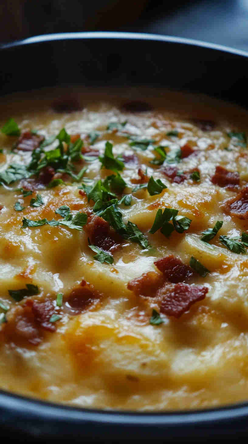Crockpot Loaded Potato Soup in No Time