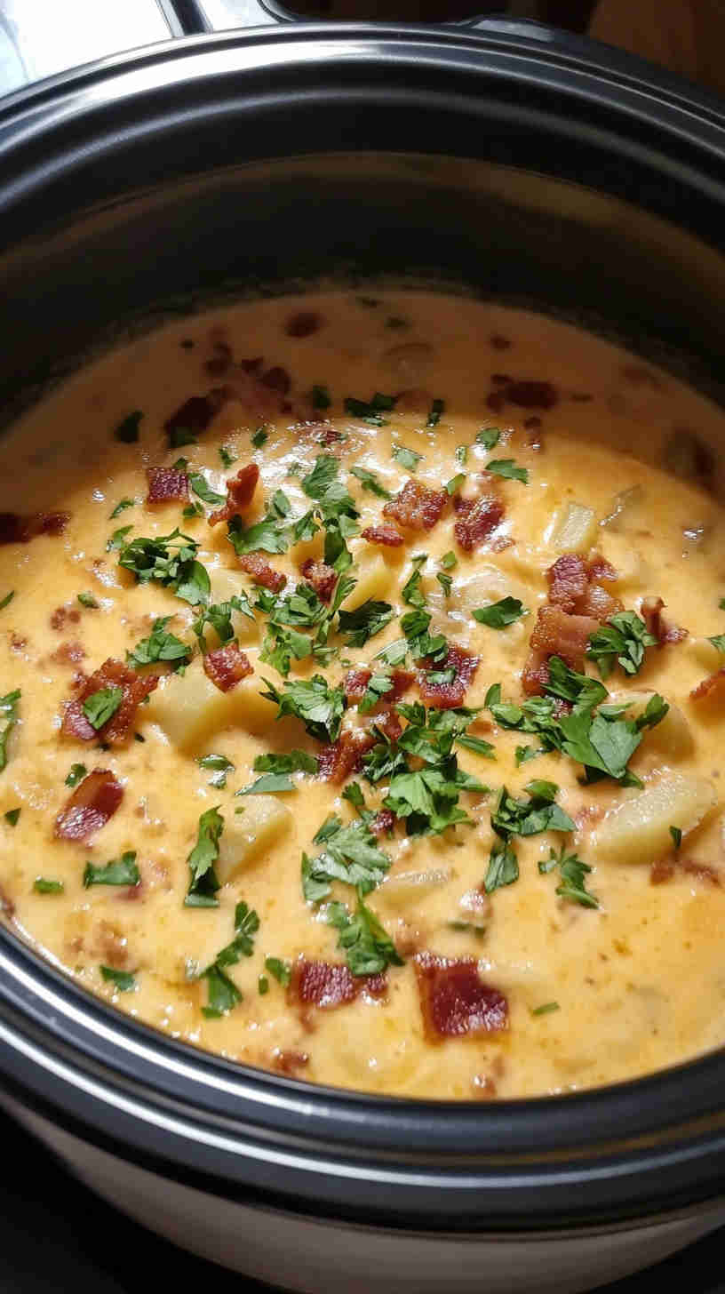 Crockpot Loaded Potato Soup in No Time