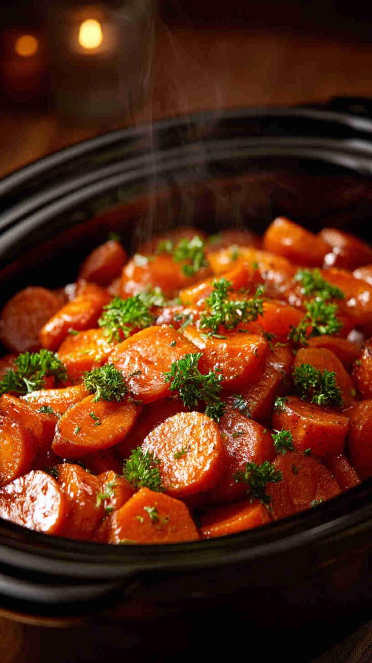 Crockpot Maple Glazed Carrots