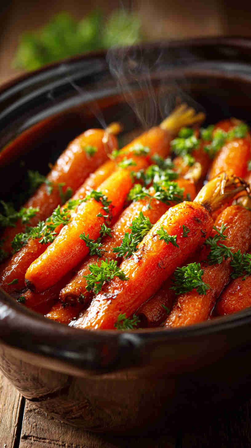 Crockpot Maple Glazed Carrots