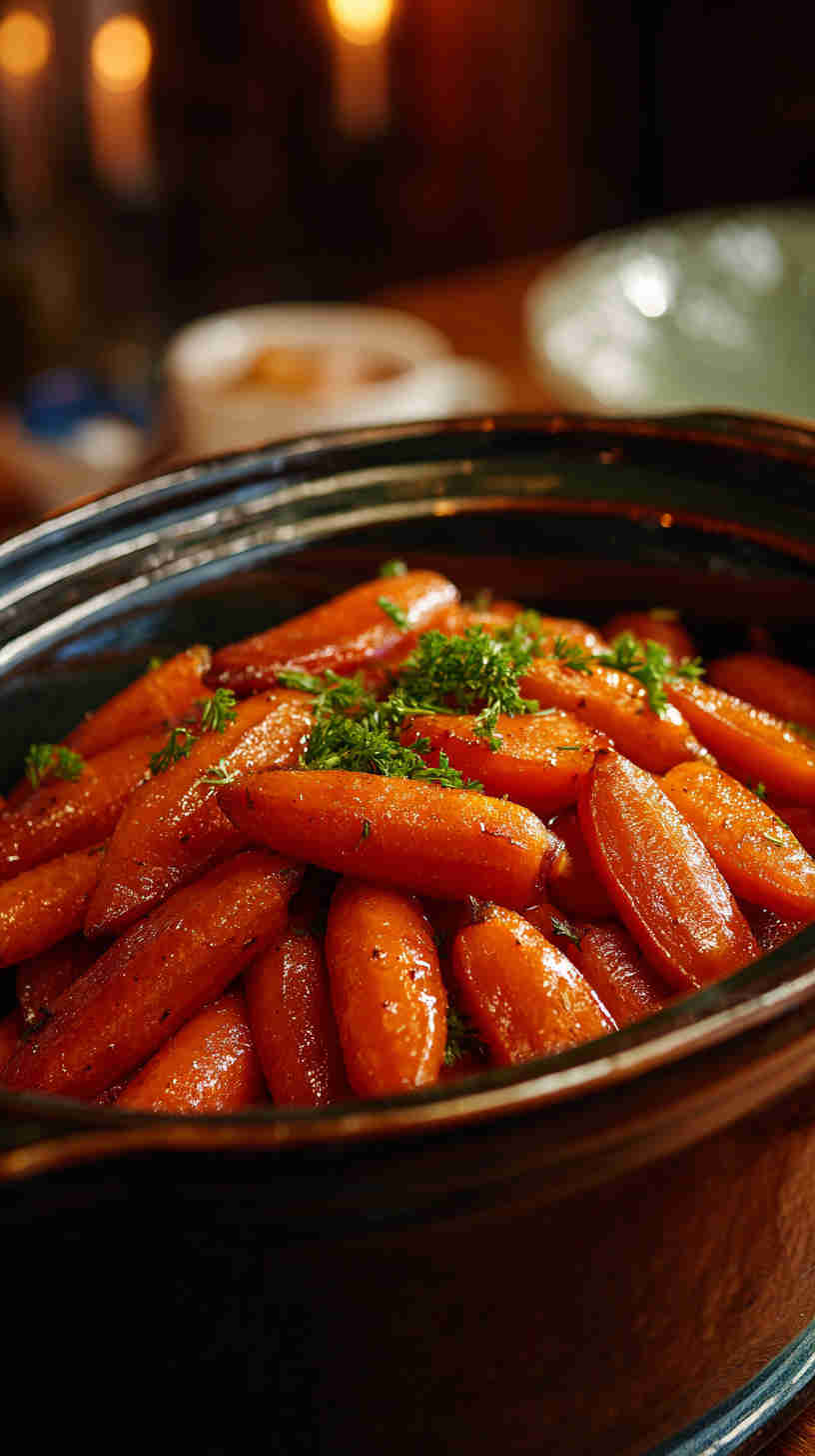 Crockpot Maple Glazed Carrots