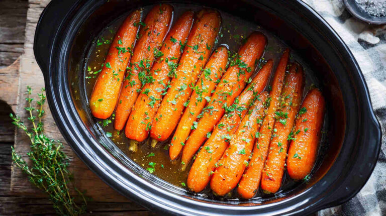 Crockpot Maple Glazed Carrots