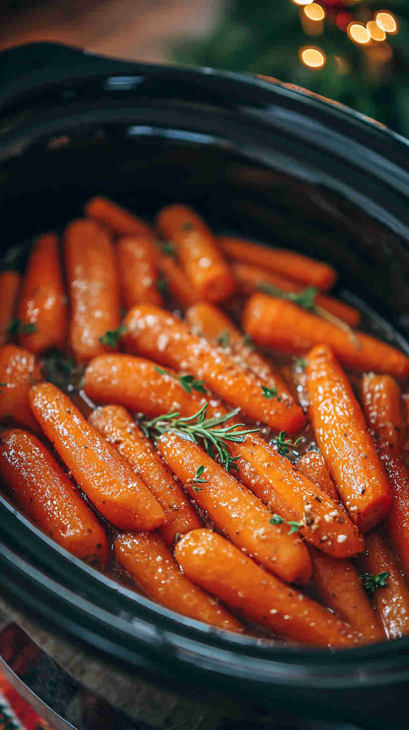 Crockpot Maple Glazed Carrots