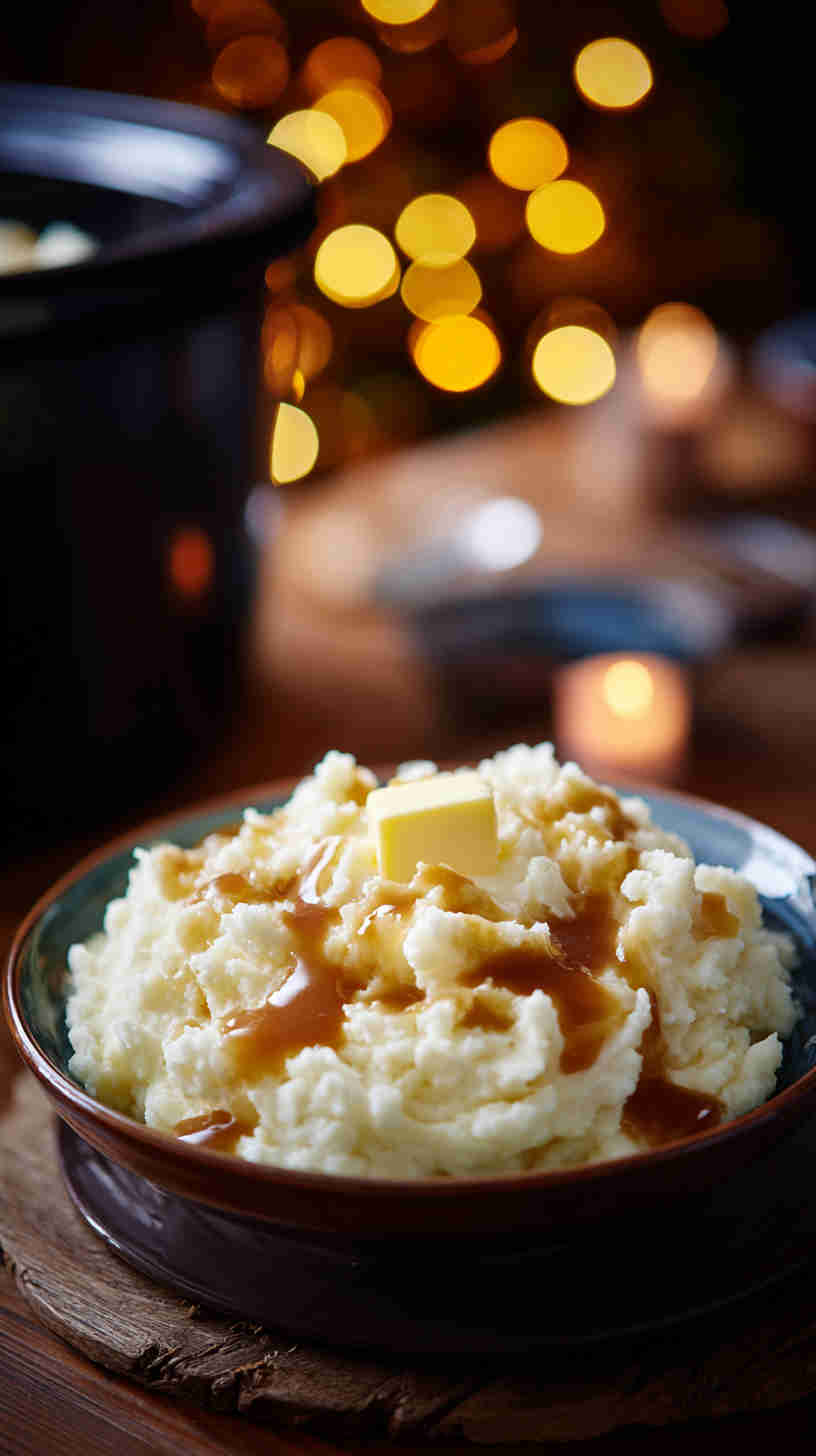 Crockpot Mashed Potatoes and Gravy