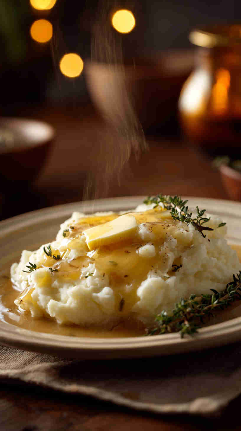 Crockpot Mashed Potatoes and Gravy