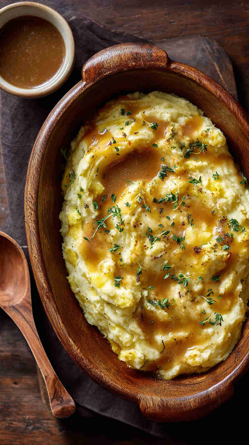 Crockpot Mashed Potatoes and Gravy