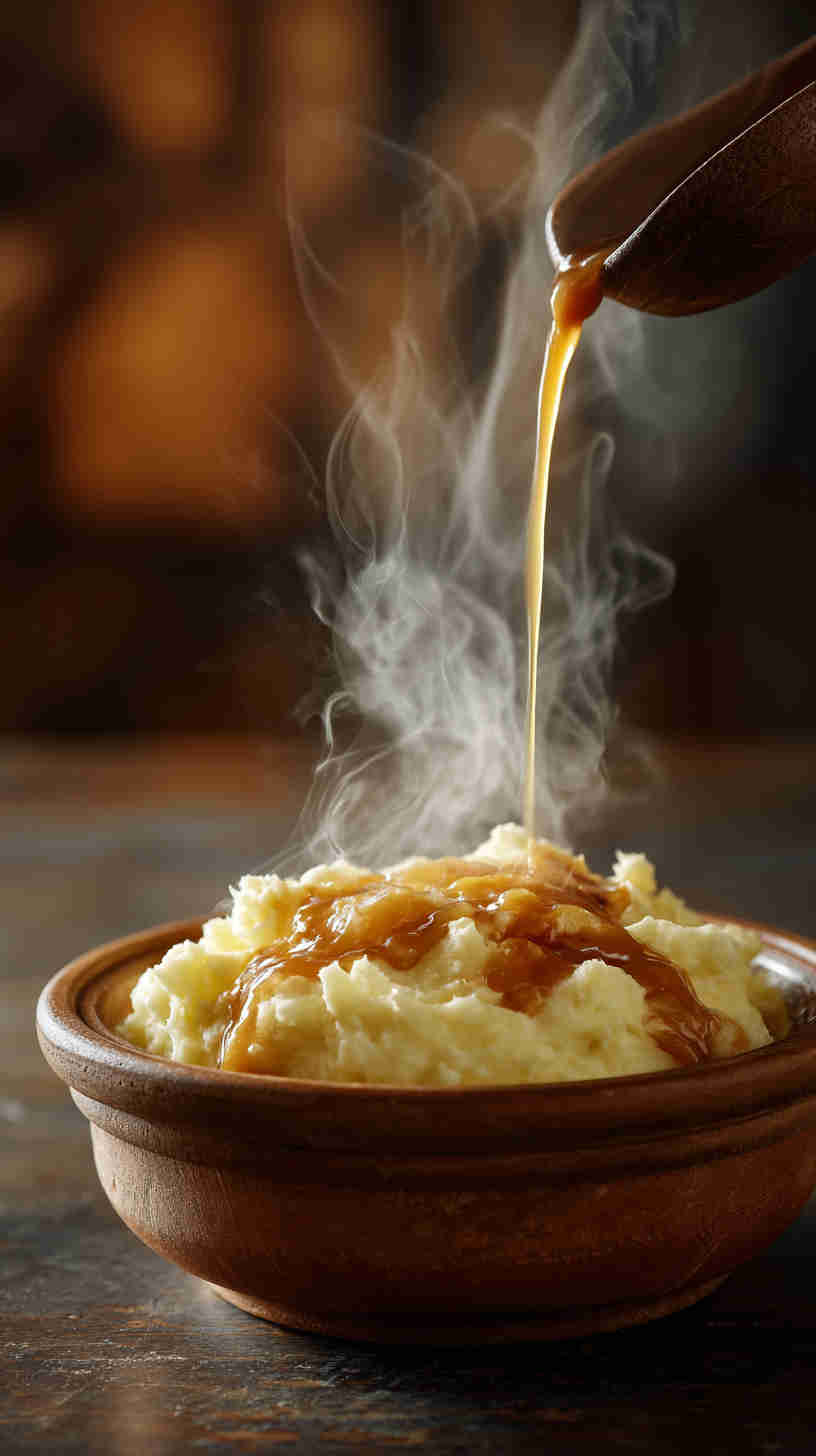 Crockpot Mashed Potatoes and Gravy