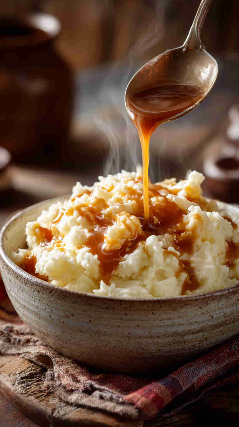 Crockpot Mashed Potatoes and Gravy