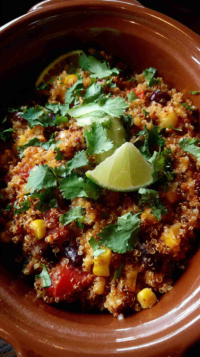 Crockpot Mexican Quinoa Casserole