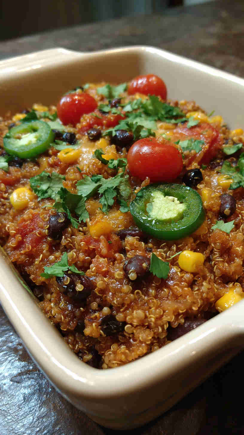Crockpot Mexican Quinoa Casserole