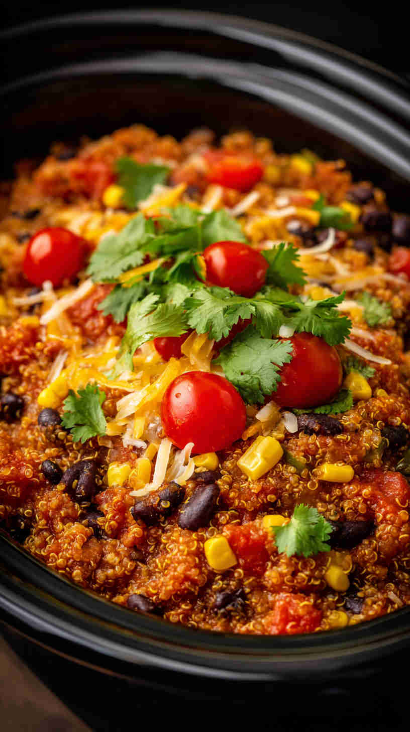 Crockpot Mexican Quinoa Casserole