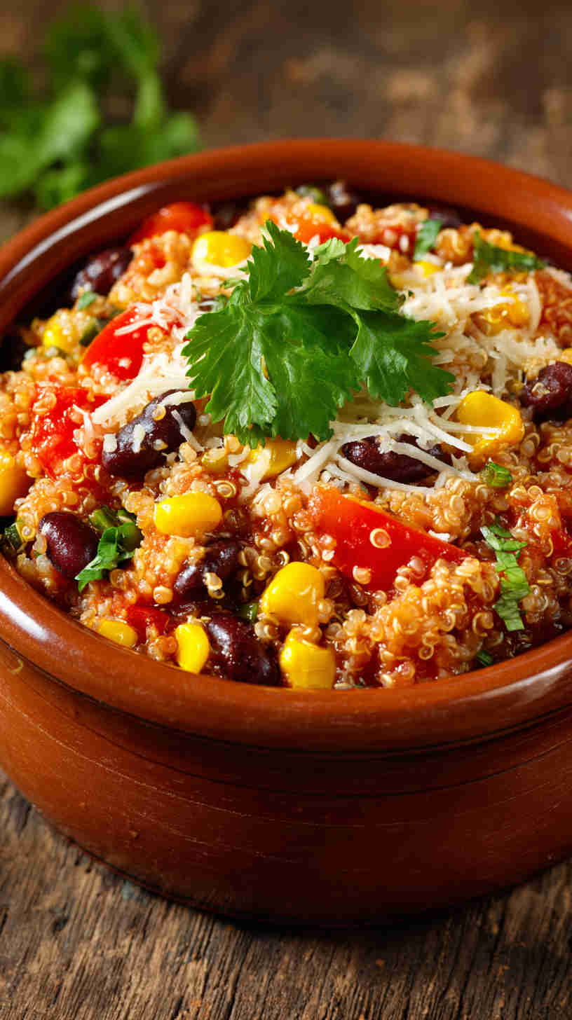 Crockpot Mexican Quinoa Casserole