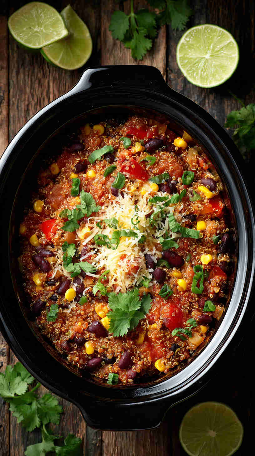 Crockpot Mexican Quinoa Casserole