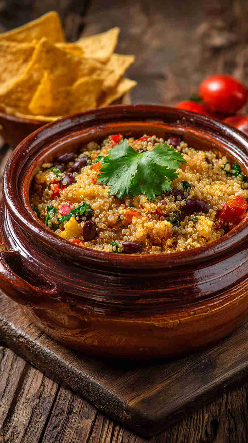 Crockpot Mexican Quinoa Casserole