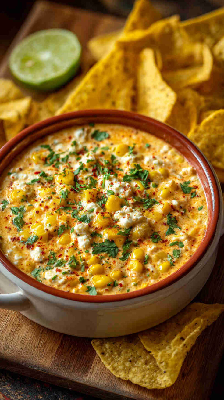 Crockpot Mexican Street Corn Dip