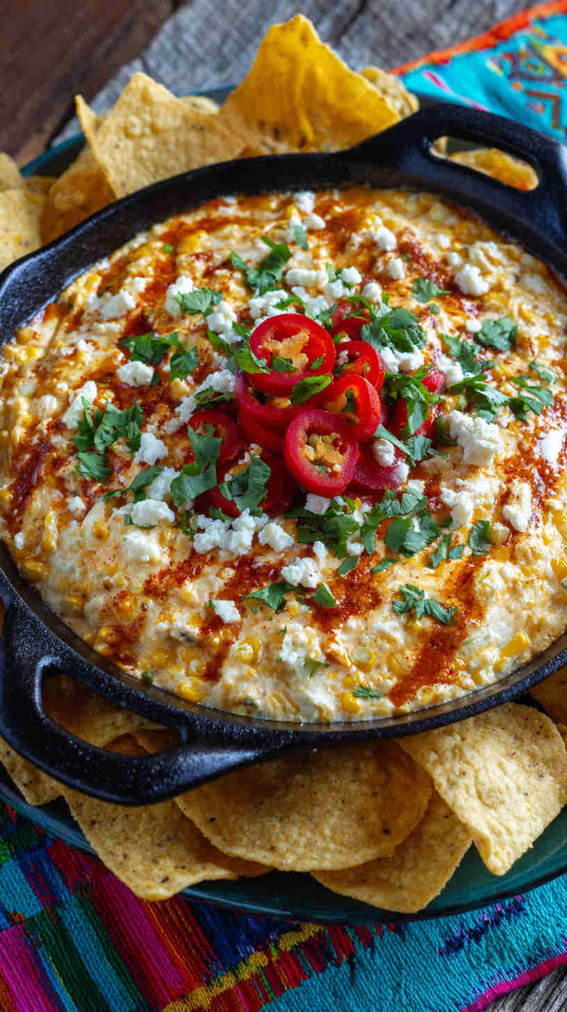 Crockpot Mexican Street Corn Dip