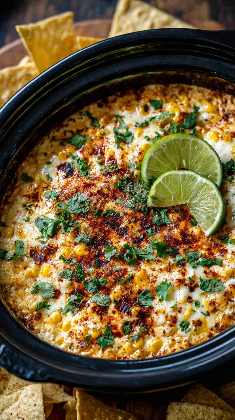 Crockpot Mexican Street Corn Dip