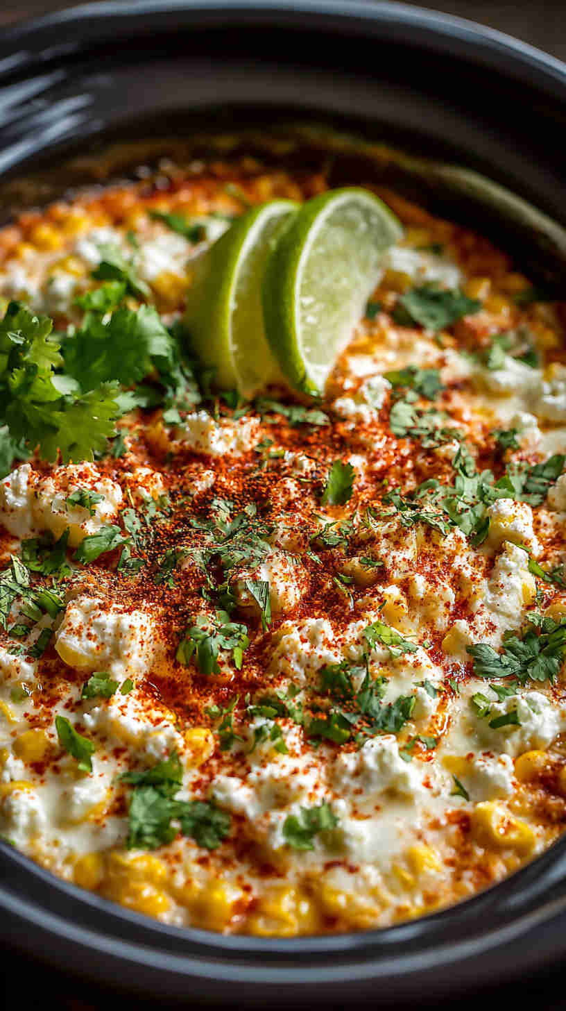 Crockpot Mexican Street Corn Dip