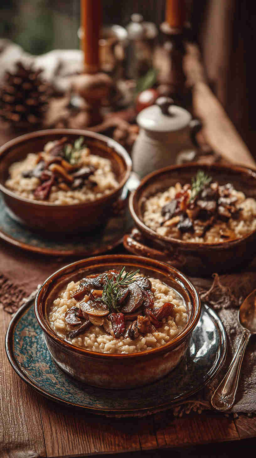 Crockpot Mushroom Risotto
