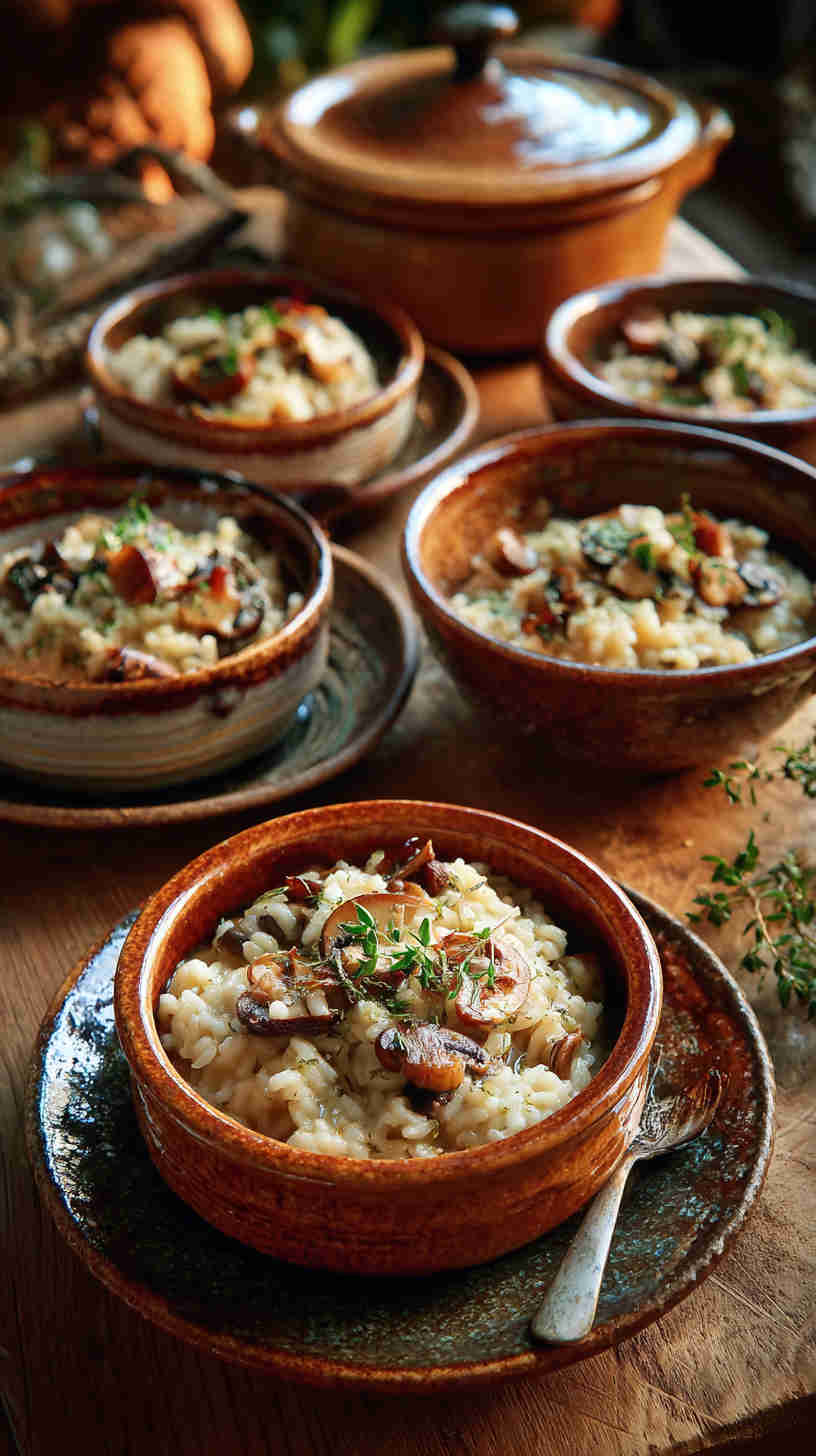 Crockpot Mushroom Risotto