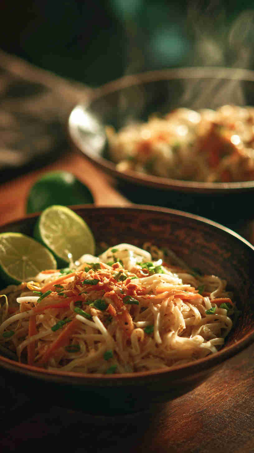 Crockpot Pad Thai-Style Noodles