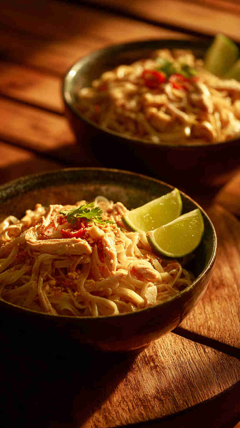Crockpot Pad Thai-Style Noodles