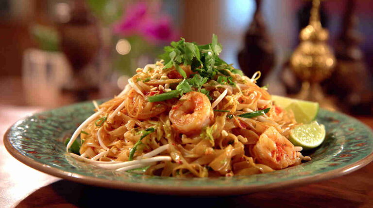 Crockpot Pad Thai-Style Noodles