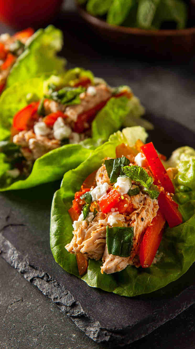 Crockpot Paleo Chicken Fajitas