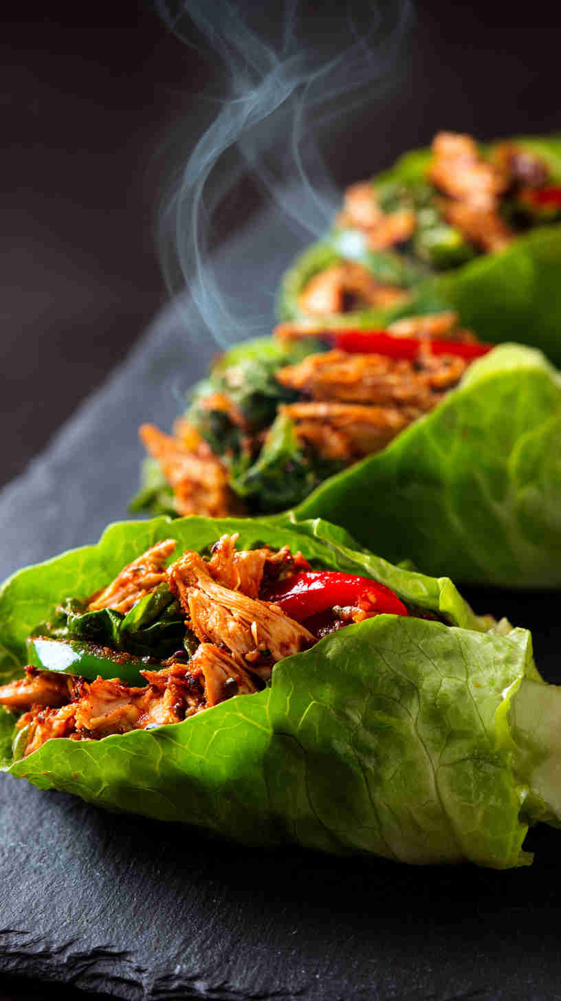 Crockpot Paleo Chicken Fajitas