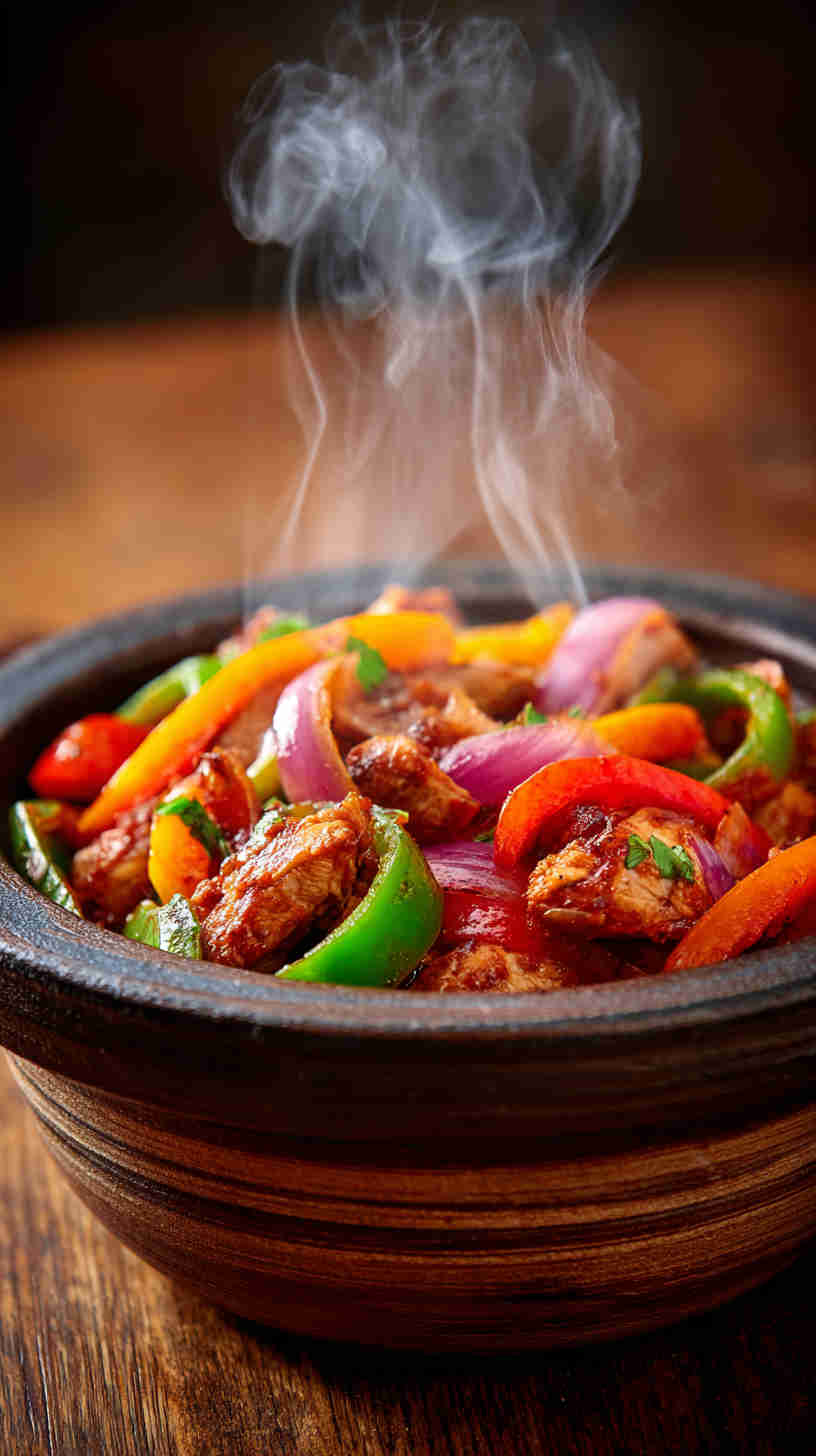 Crockpot Paleo Chicken Fajitas